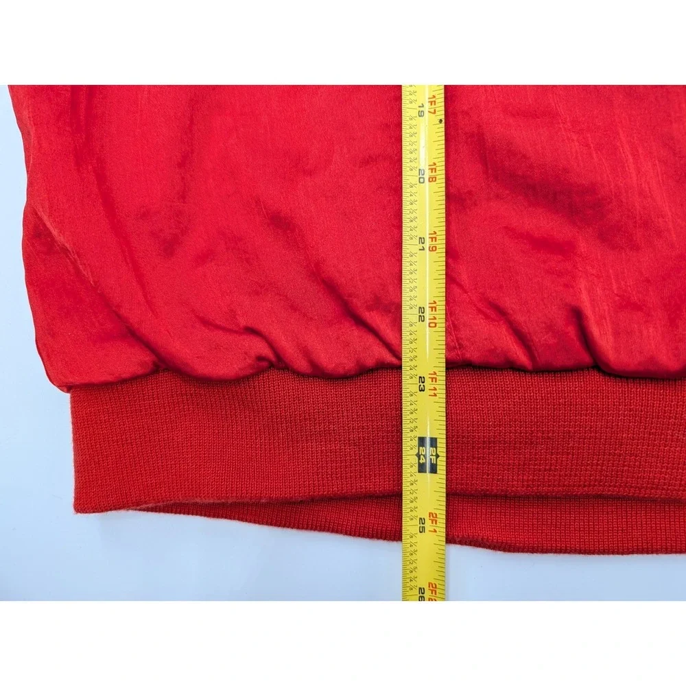 RARE Vintage Adidas Trefoil Nylon Satin Red Tracksuit Malaysia Size Mens M Sport